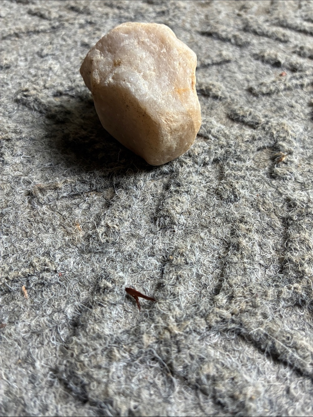 Polished Cream Quartz Stone - Natural Decorative Nugget - Picture 2 of 7
